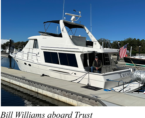 Bill Williams aboard Trust